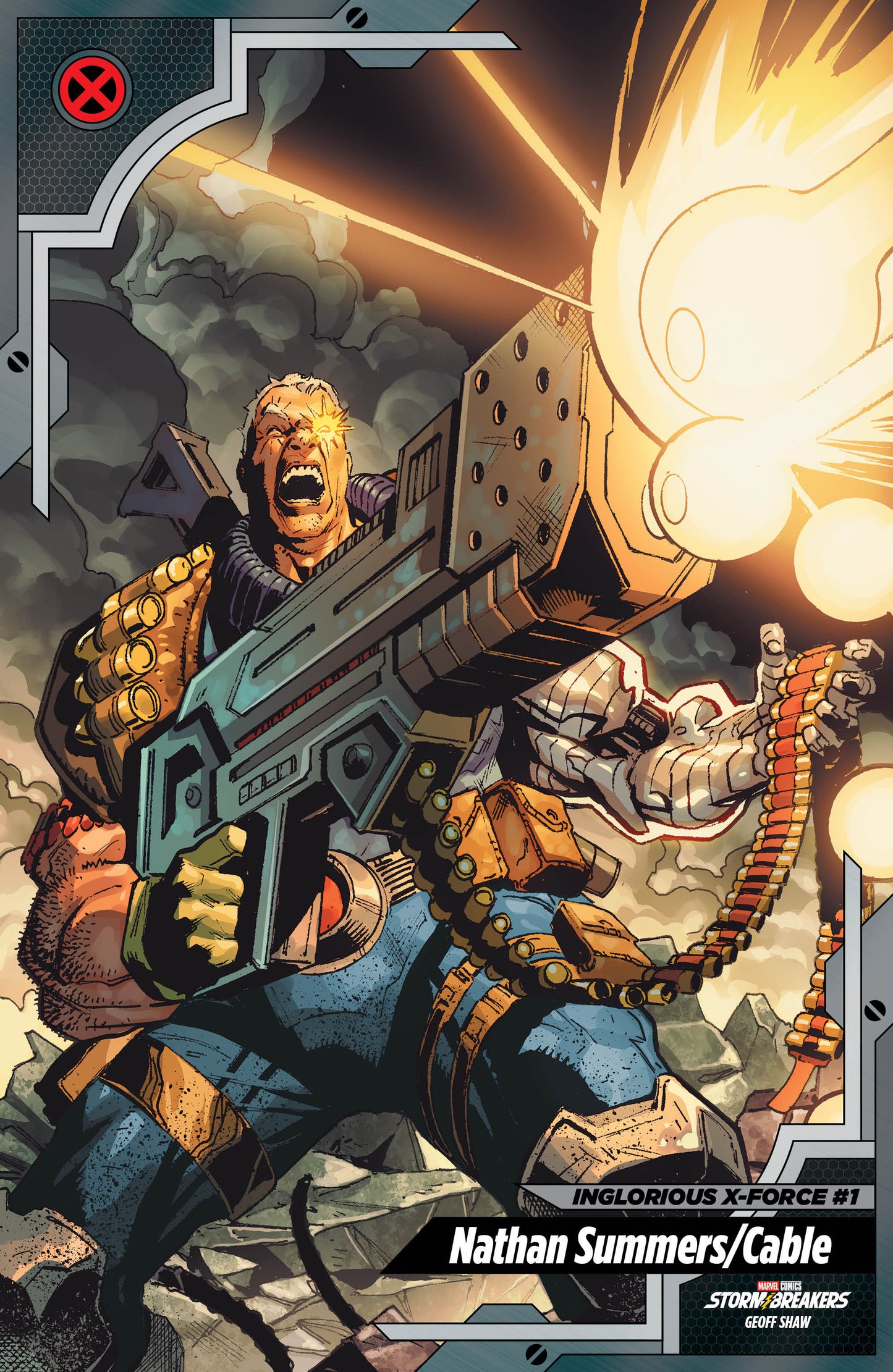 Inglorious X Force #1 Geoff Shaw X-Men Trading Card Variant (NM)