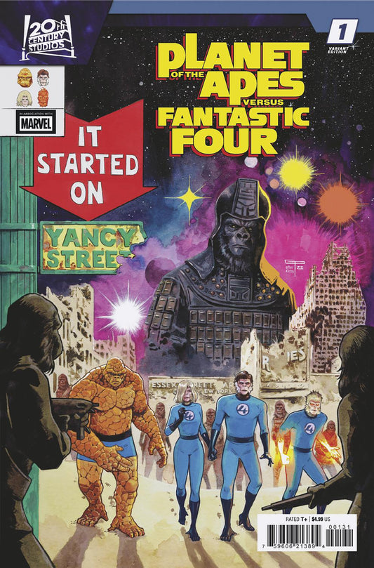 Planet Of The Apes vs. Fantastic Four #1 German Peralta Homage Variant (NM)