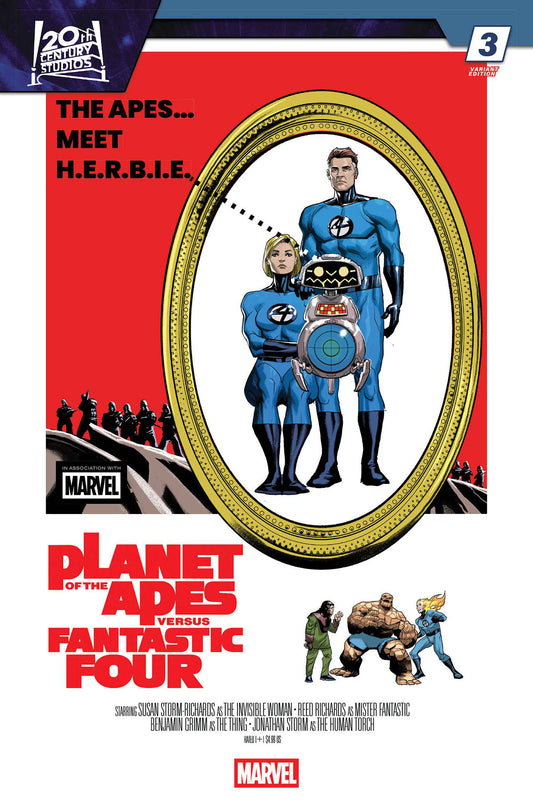Planet Of The Apes vs. Fantastic Four #3 Pete Woods Movie Homage Variant (NM)