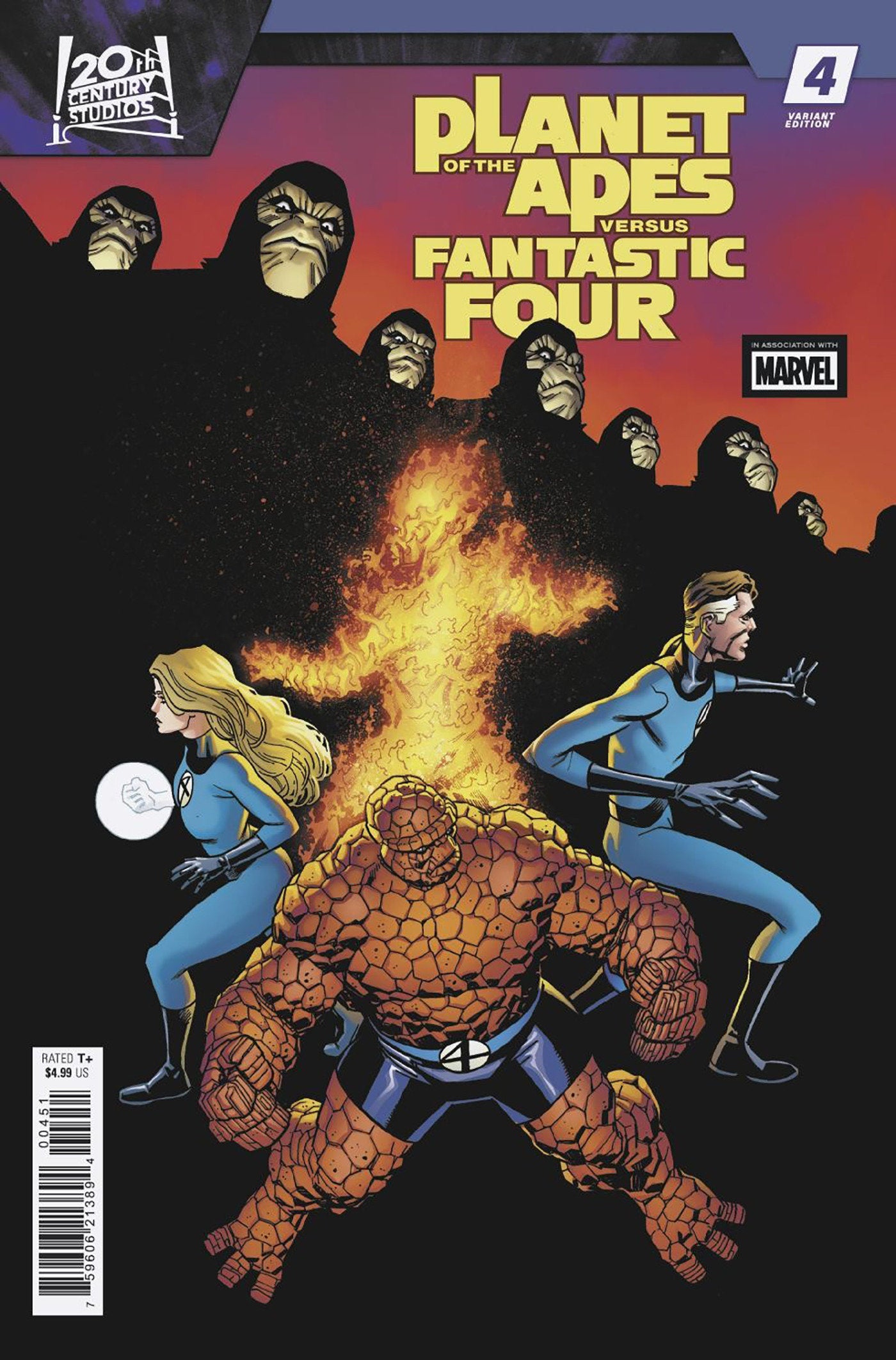 Planet Of The Apes vs. Fantastic Four #4 Mike Hawthorne Variant (NM)