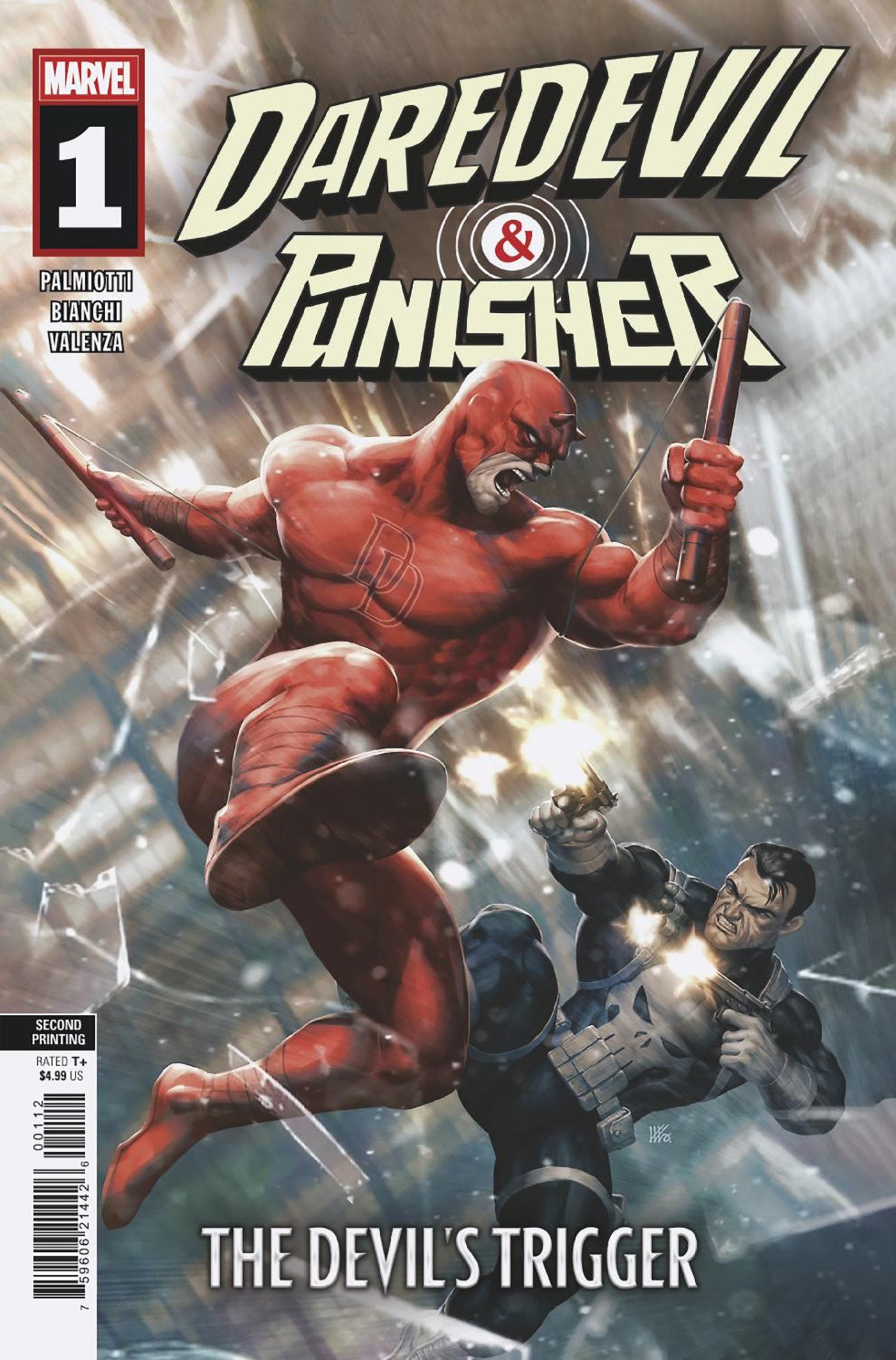 Daredevil/Punisher: The Devil's Trigger #1 Kendrick Lim 2nd Printing Variant (NM)