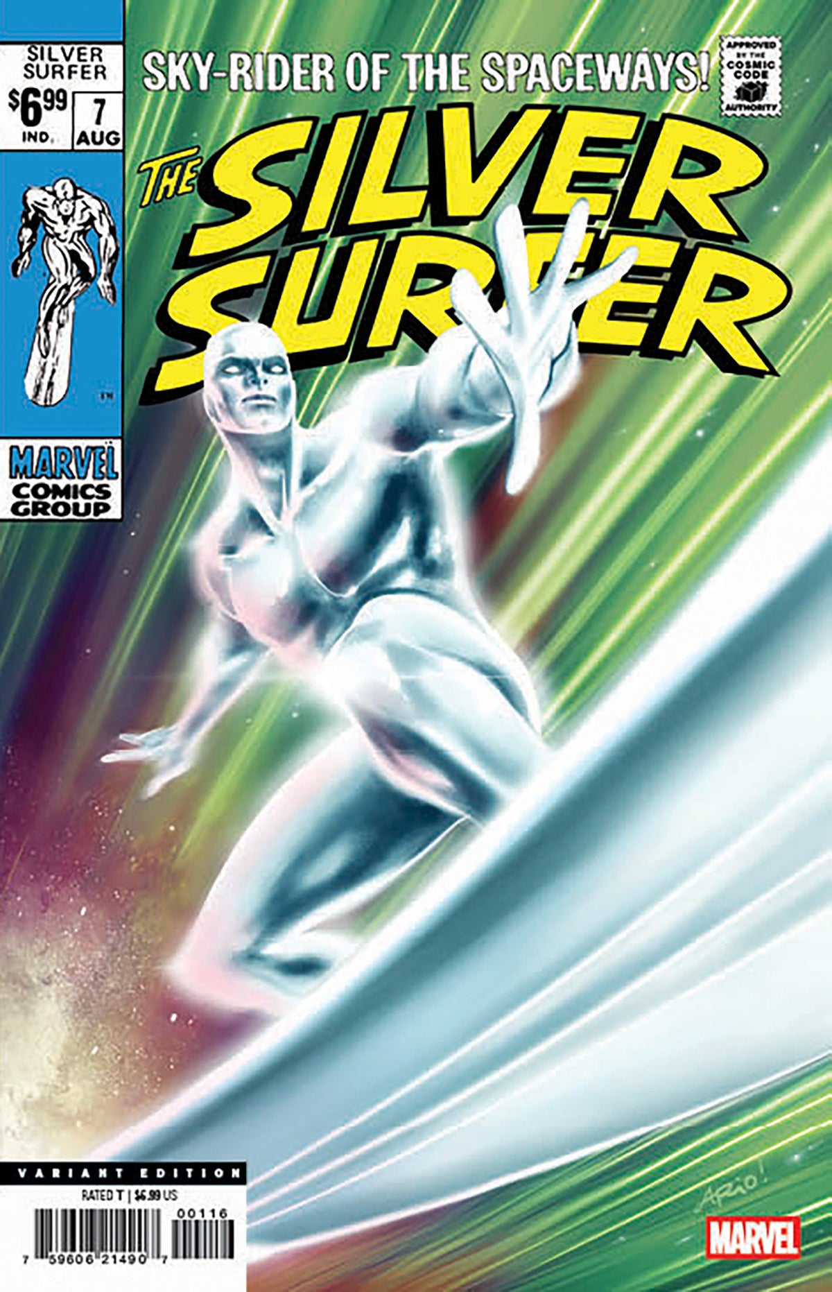Silver Surfer #7 Facsimile Edition 1:25 Ario Anindito Variant (NM)