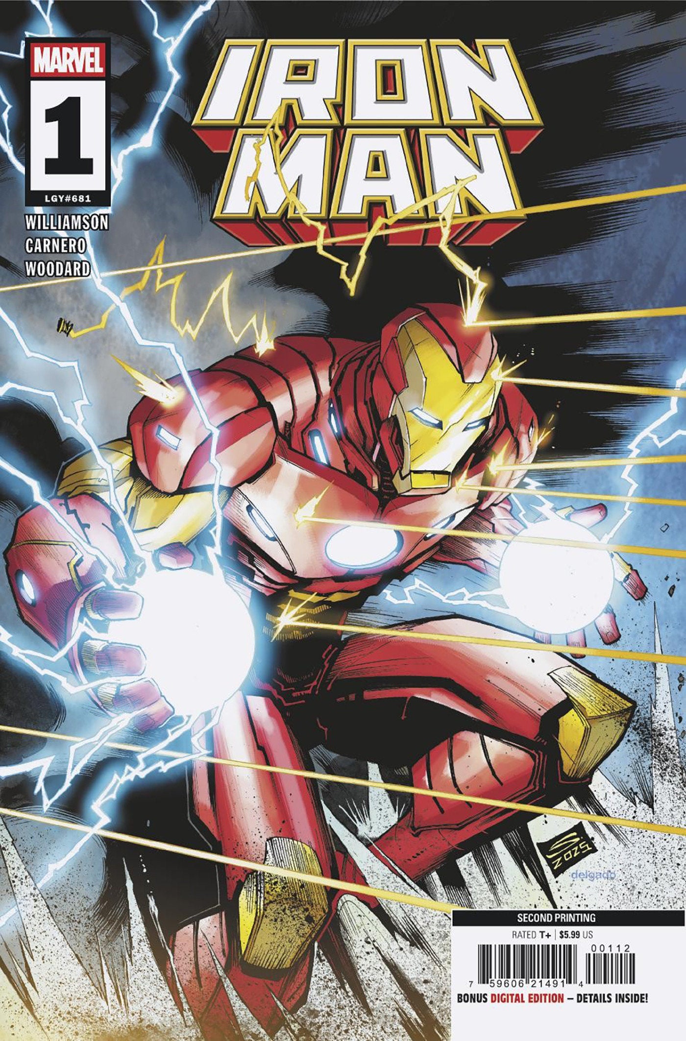 Iron Man #1 Gerardo Sandoval 2nd Printing Variant (NM)