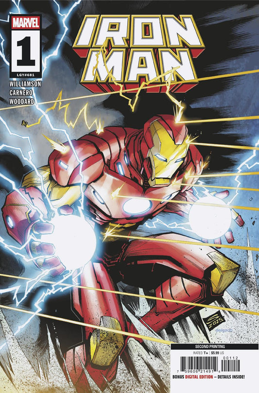 Iron Man #1 Gerardo Sandoval 2nd Printing Variant (NM)