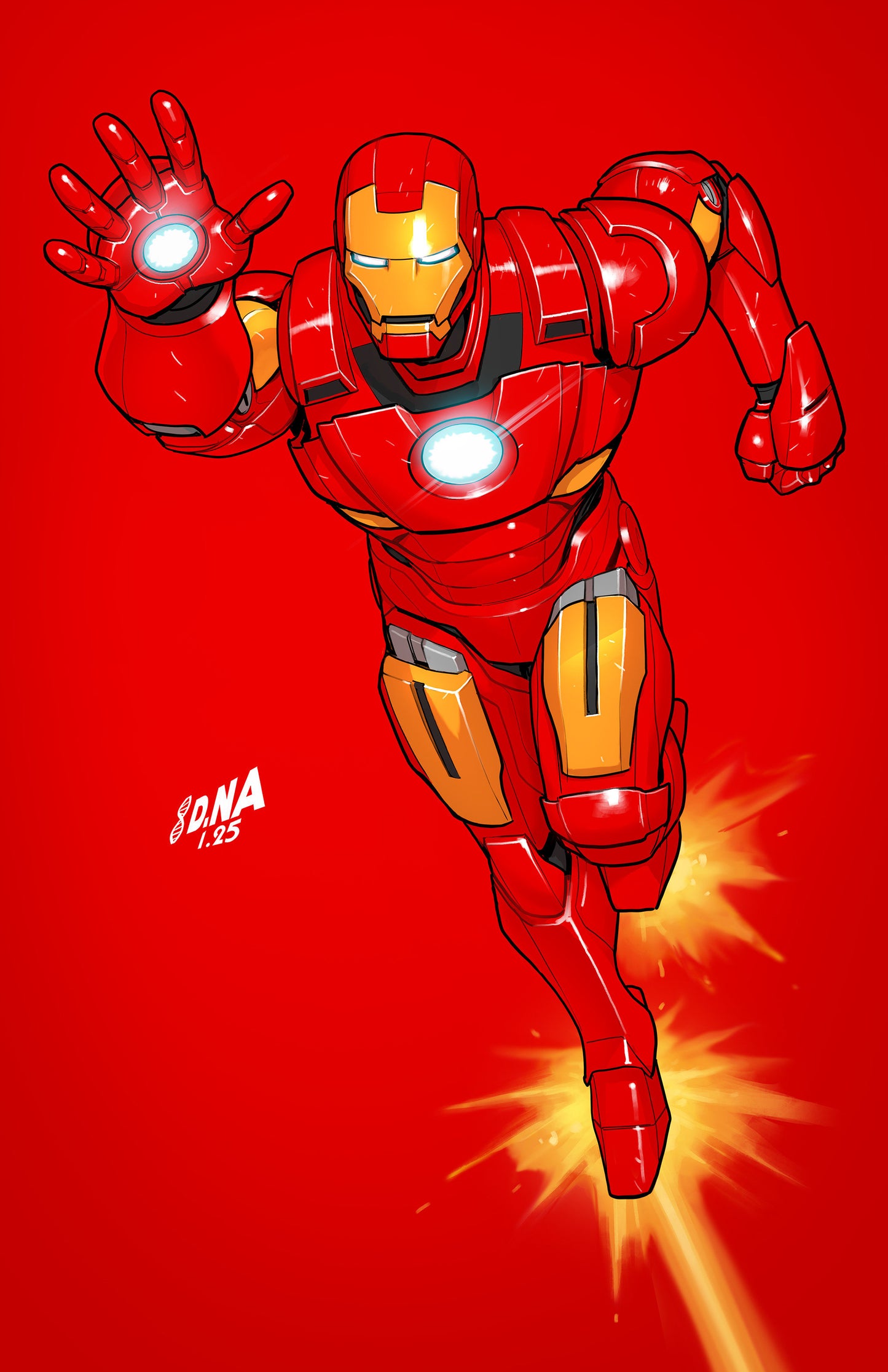 Iron Man #2 1:50 David Nakayama Color Block Red Full Art Variant (NM)