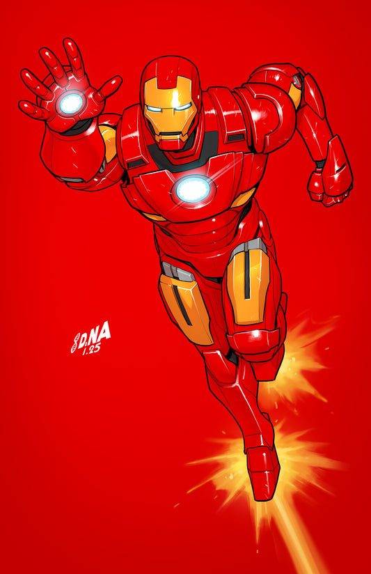 Iron Man #2 1:50 David Nakayama Color Block Red Full Art Variant (NM)