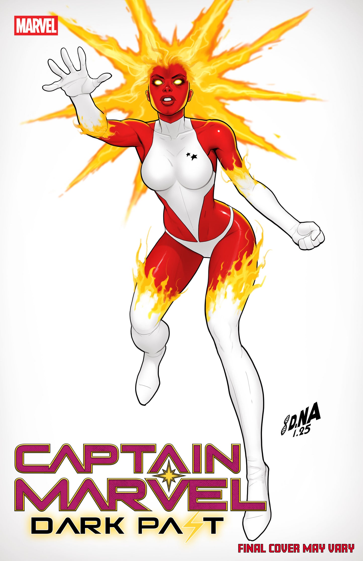 Captain Marvel: Dark Past #1 David Nakayama Color Block White Variant (NM)
