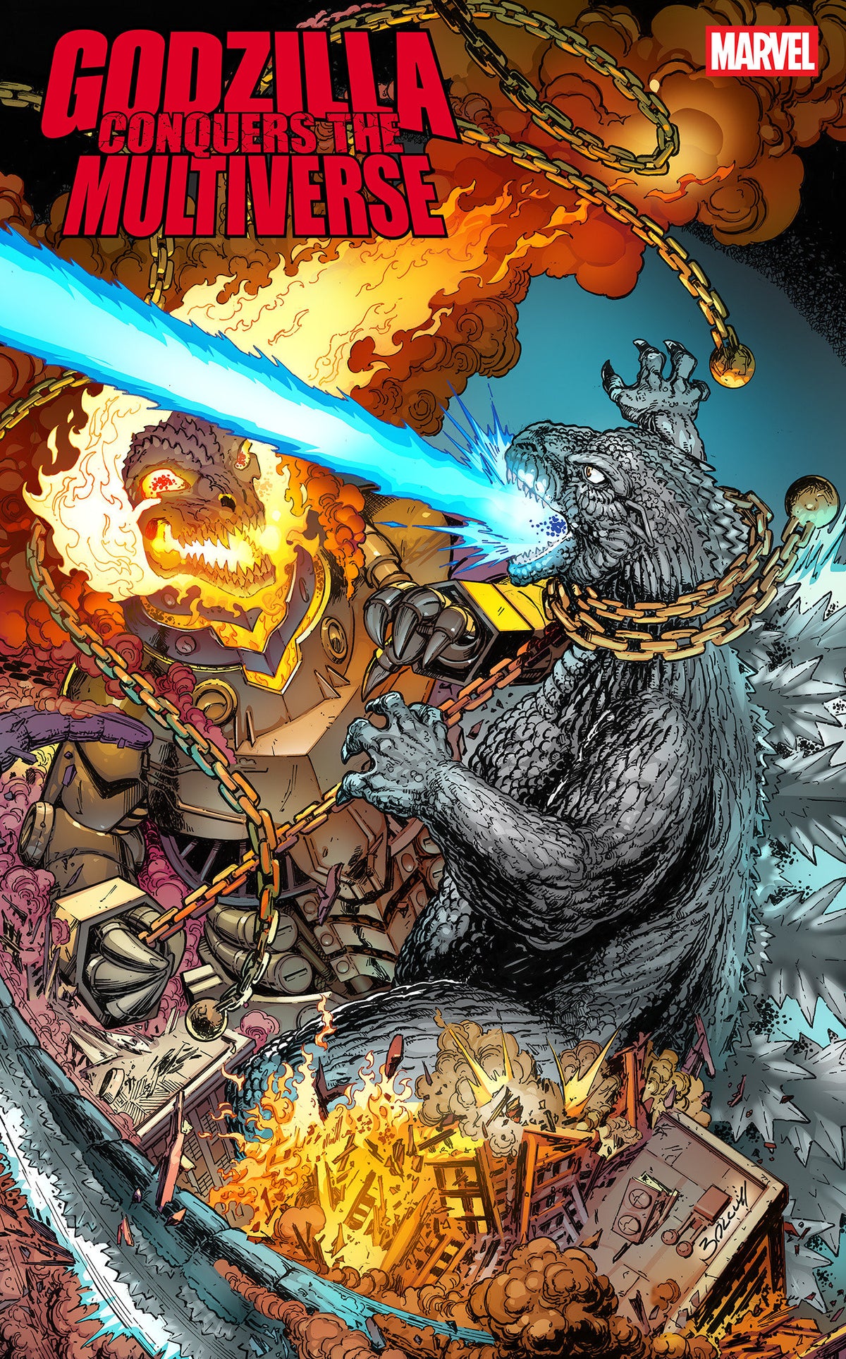 Godzilla Conquers The Multiverse #3 Mark Bagley Heisei vs. Marvel Variant (NM)