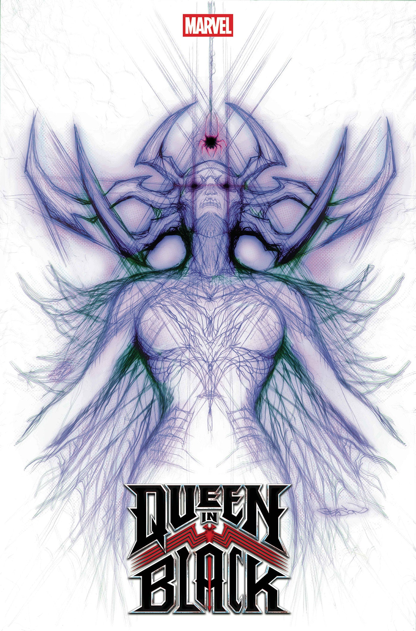 Queen In Black #1 Patrick Gleason Hela White Web Head Variant [Qib] (NM)