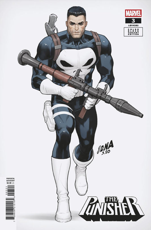 Punisher #3 David Nakayama Color Block White Variant (NM)
