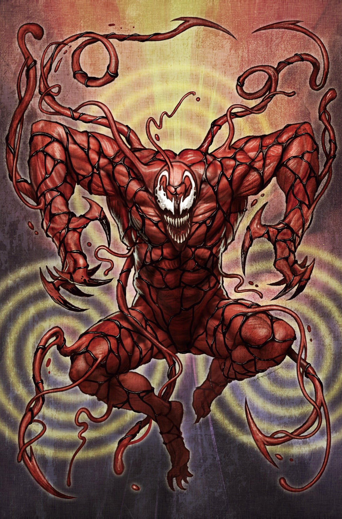 Amazing Spider-Man/Venom: Death Spiral #1 1:50 Stonehouse Full Art Variant [Ds] (NM)