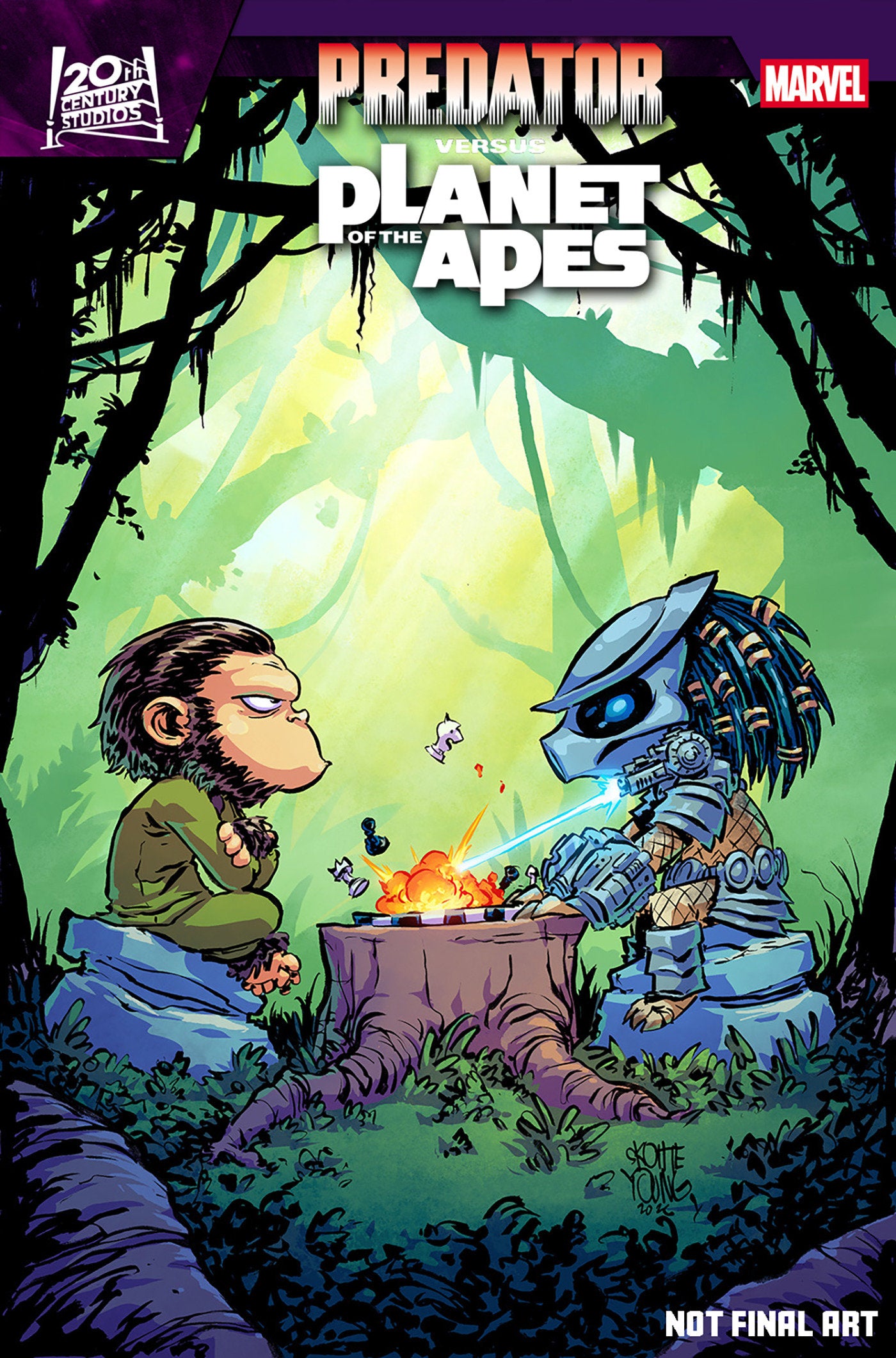 Predator vs. The Planet Of The Apes #1 Skottie Young Variant (NM)