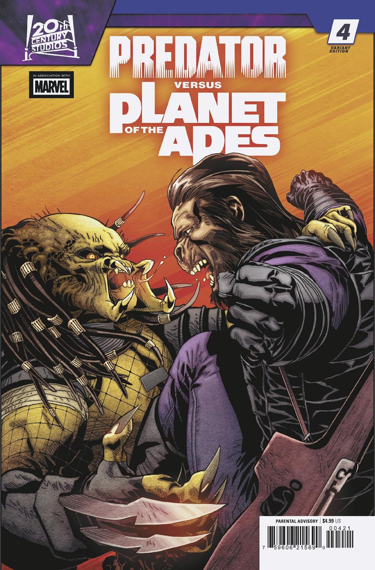 Predator vs. The Planet Of The Apes #4 Salvador Larroca Variant (NM)
