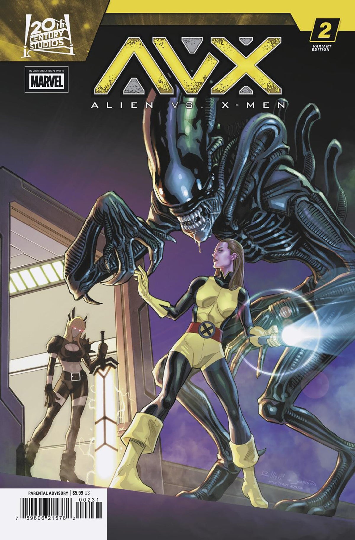 Alien vs. X-Men #2 David Messina Variant (NM)