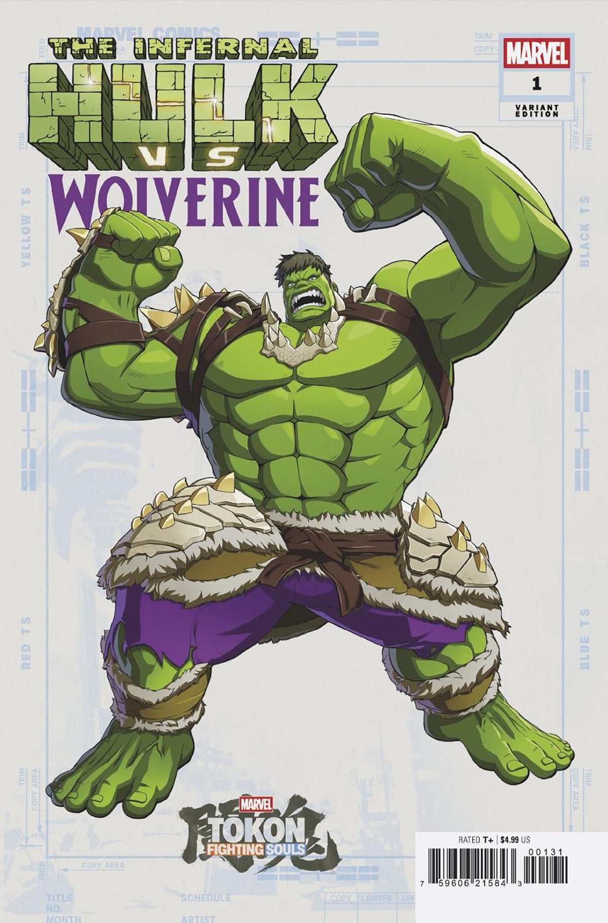 Infernal Hulk vs. Wolverine #1 Marvel Tokon: Fighting Souls Variant (NM)