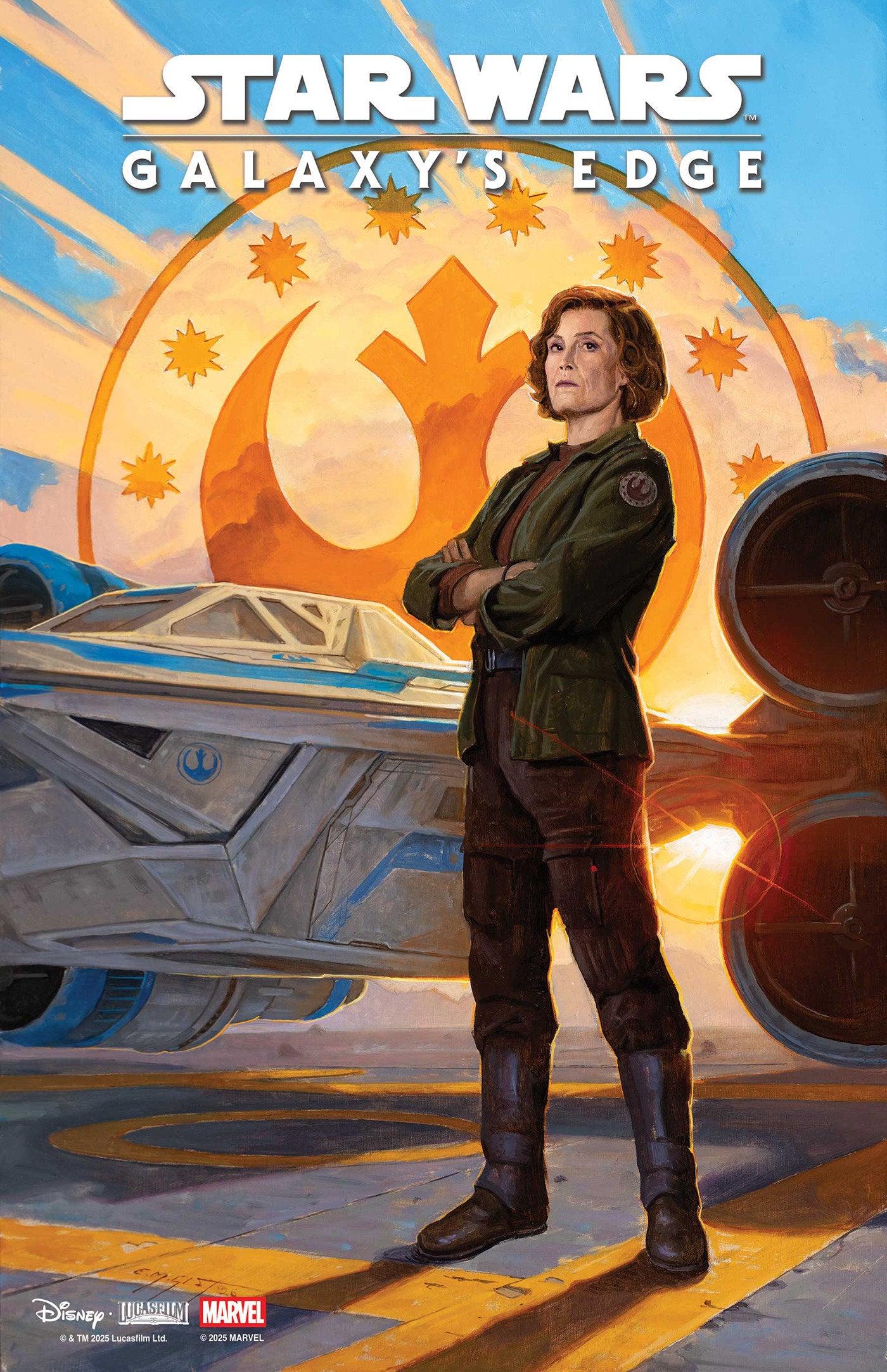 Star Wars: Galaxy's Edge   Echoes Of The Empire #2 E.M. Gist Mandalorian & Grogu Variant (NM)