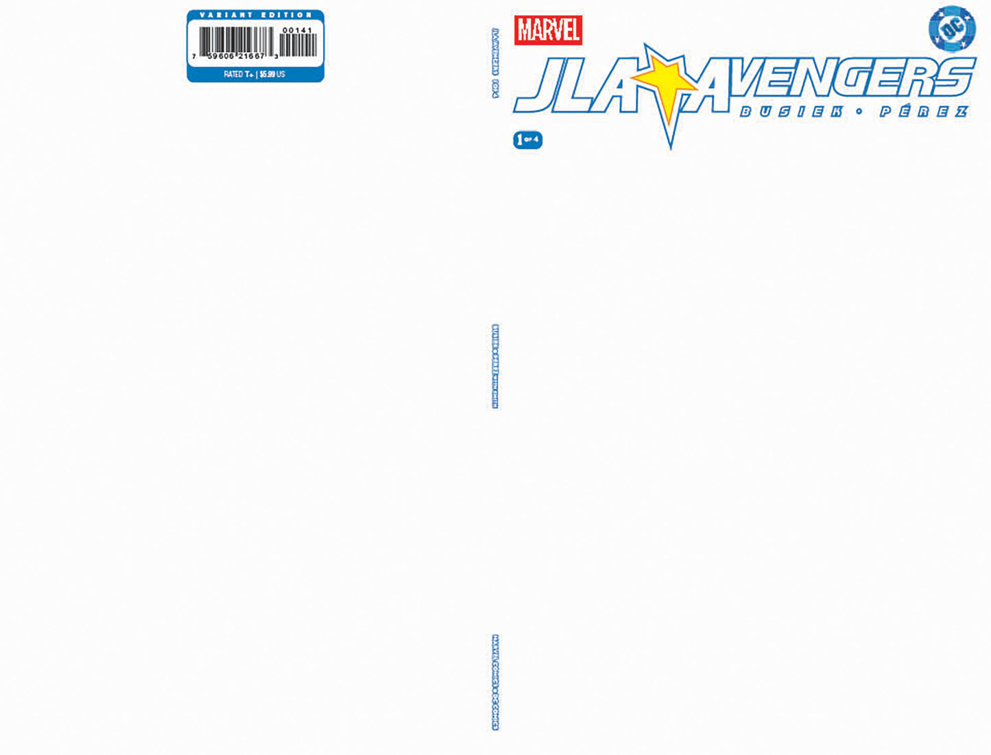 JLA/Avengers #1 Facsimile Edition Blank Cover Variant (NM)