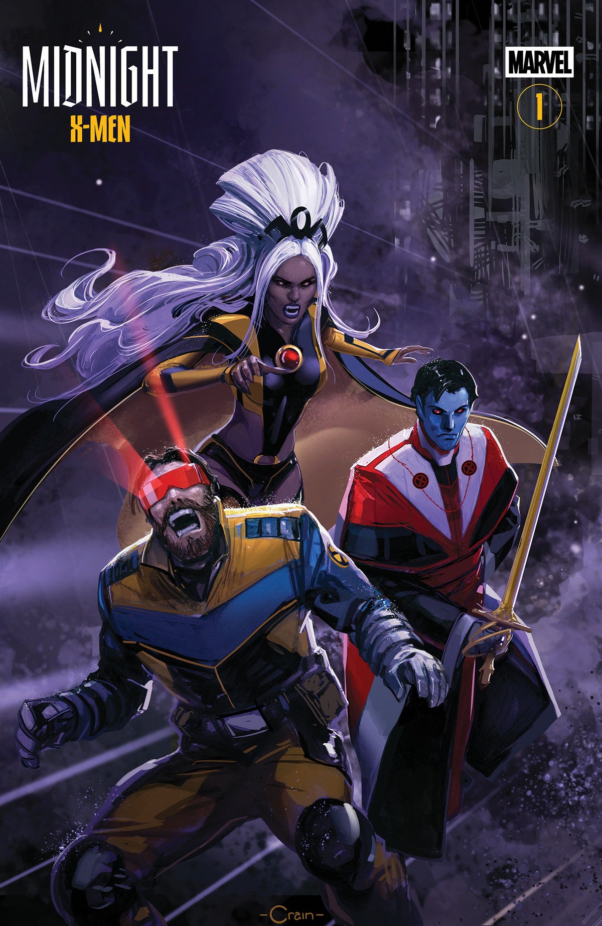 Midnight X-Men #1 Cover F Clayton Crain 3 Part Connecting Variant (NM)