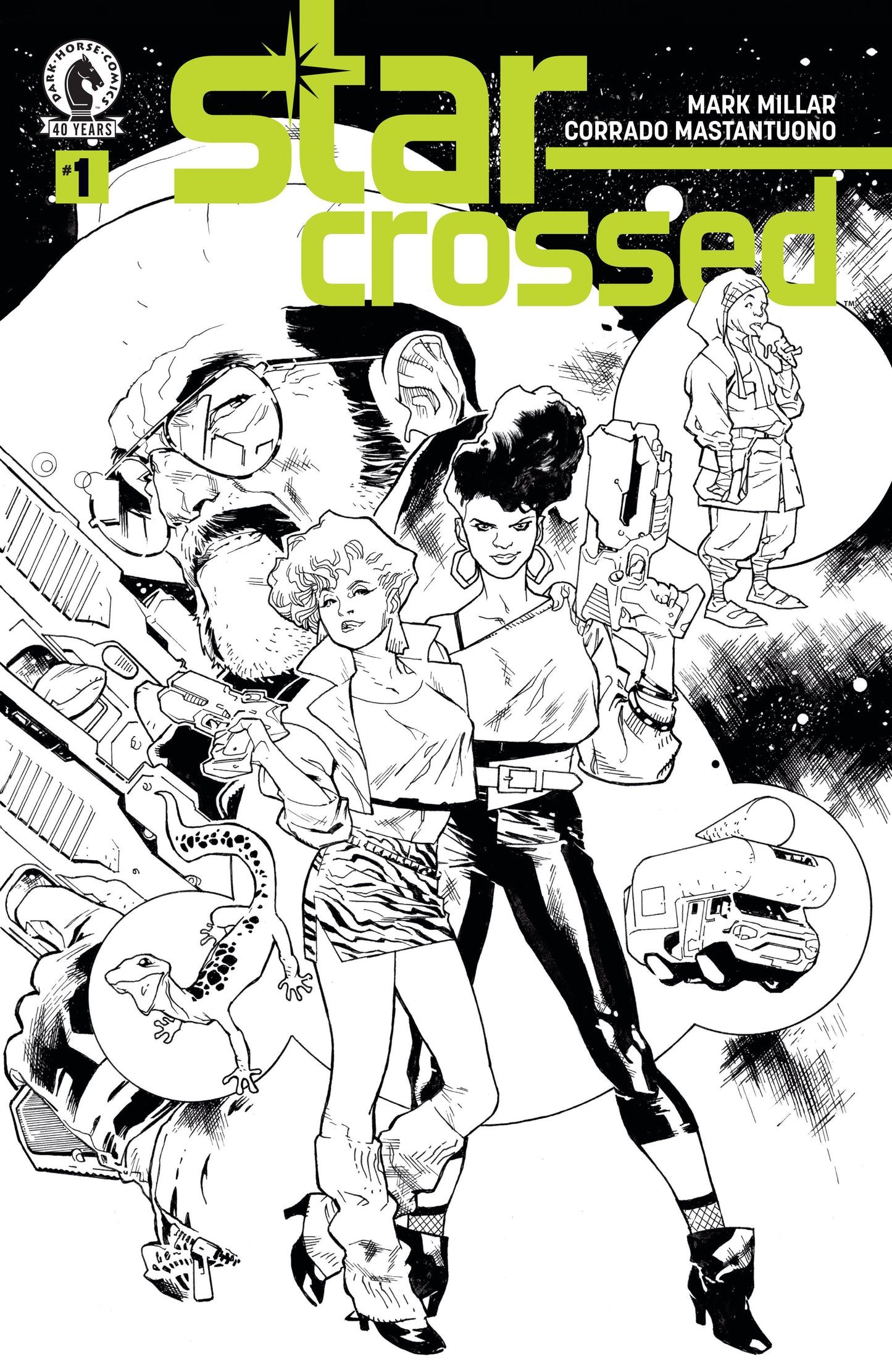 Star Crossed #1 (Cover D) (Black & White) (Stuart Immonen) (NM)