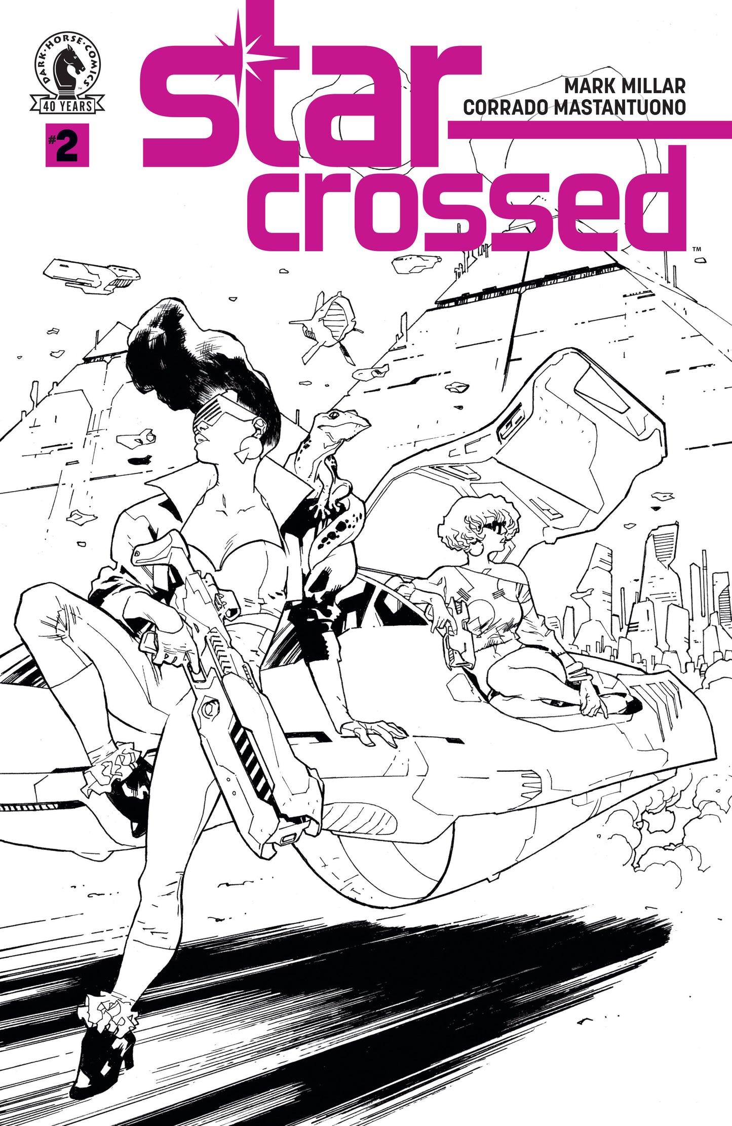 Star Crossed #2 (Cover B) (Black & White) (Stuart Immonen) (NM)