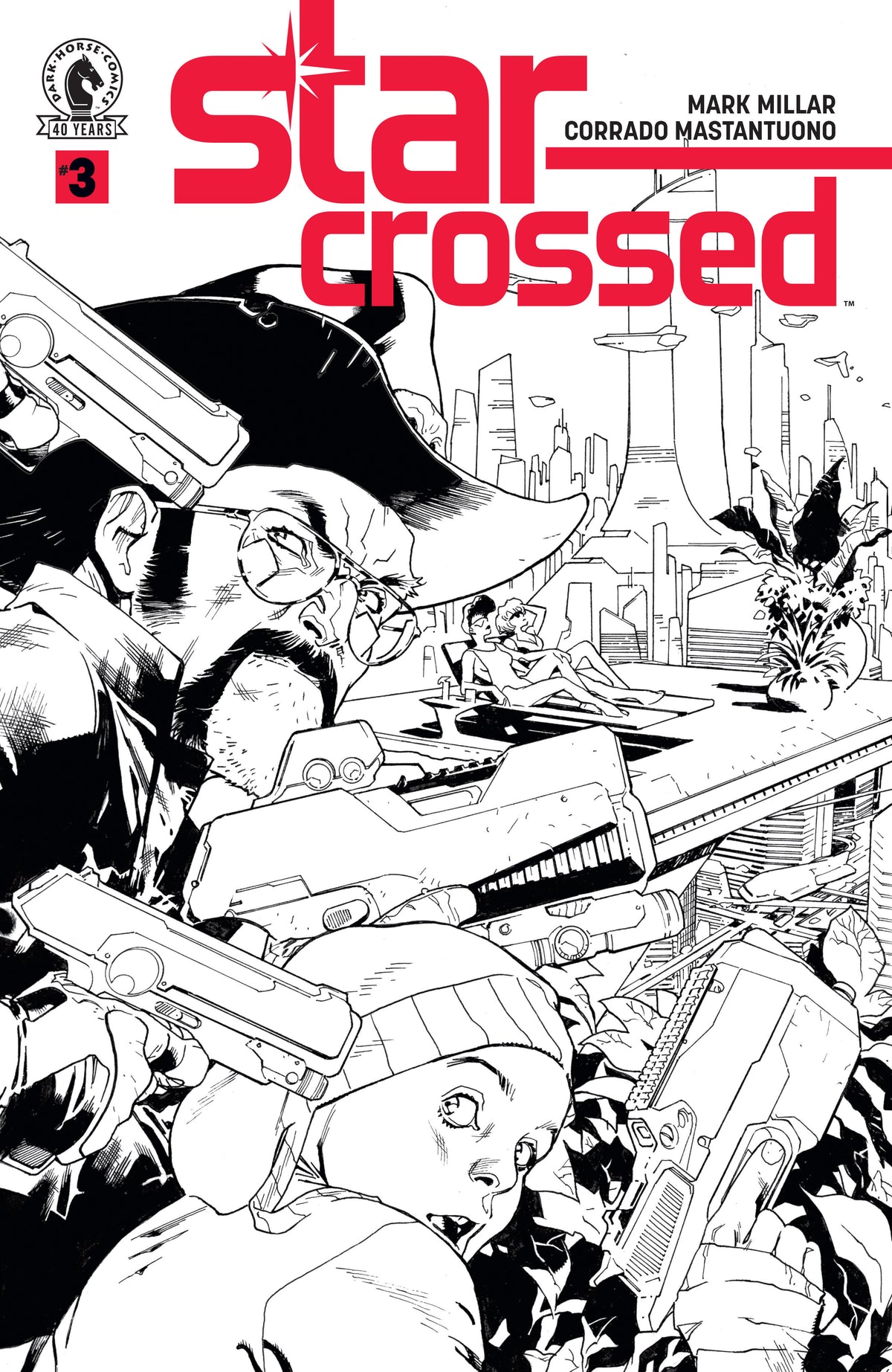Star Crossed #3 (Cover B) (Black & White) (Stuart Immonen) (NM)