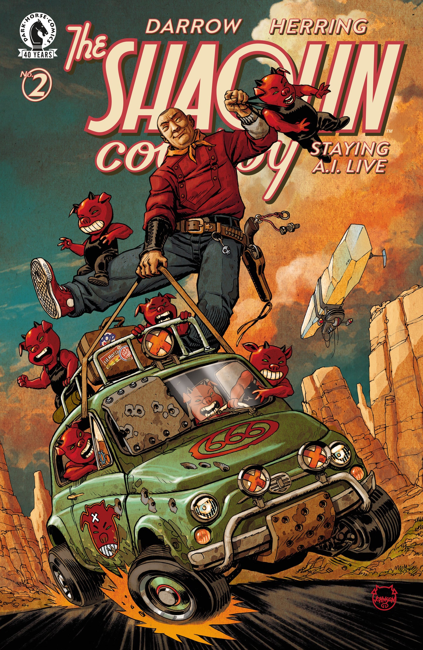 Shaolin Cowboy: Staying A.I.Live #2 (Cover C) (Dave Johnson) (NM)