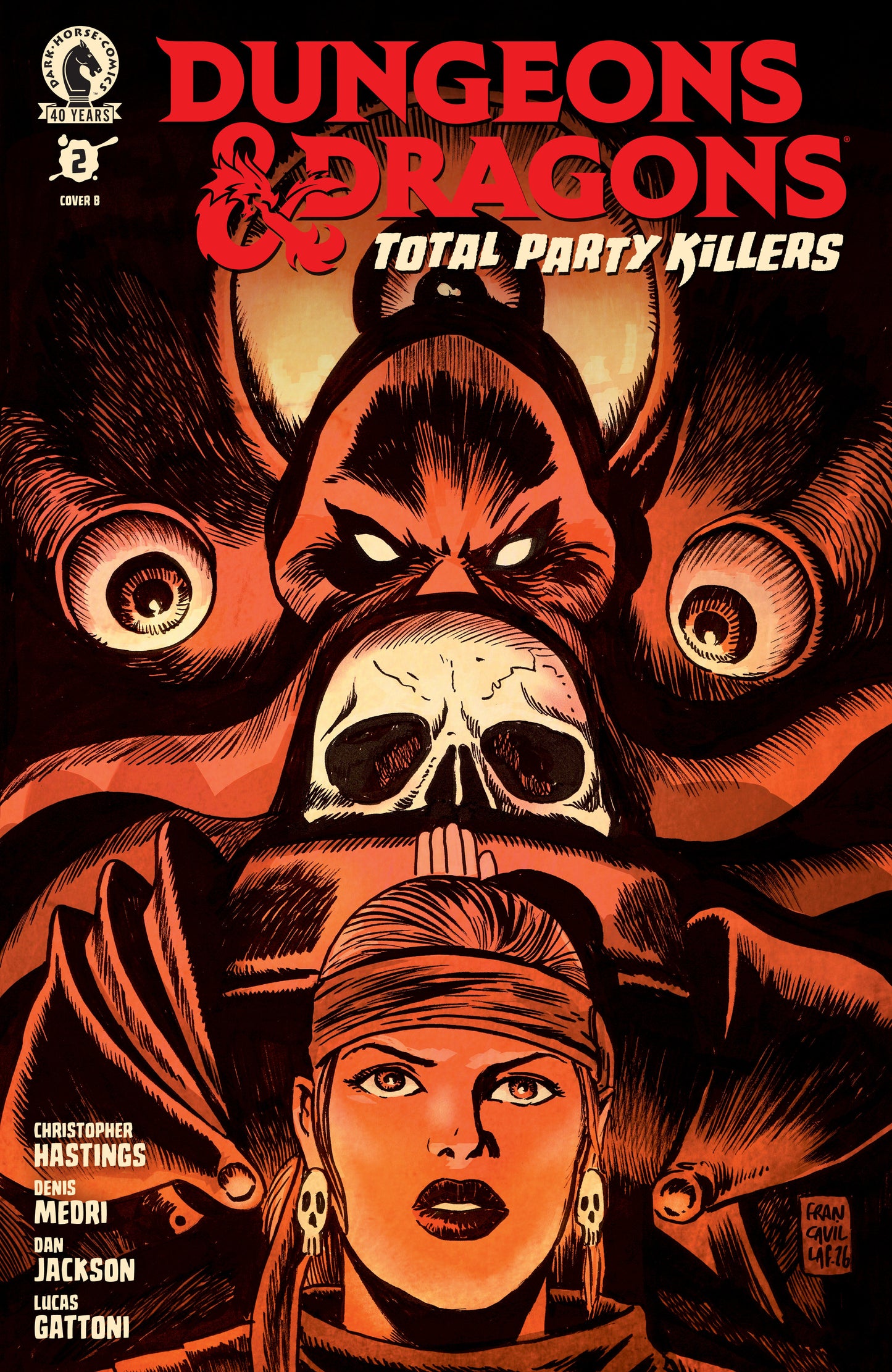Dungeons & Dragons: Total Party Killers #2 (Cover B) (Francesco Francavilla)) (NM)