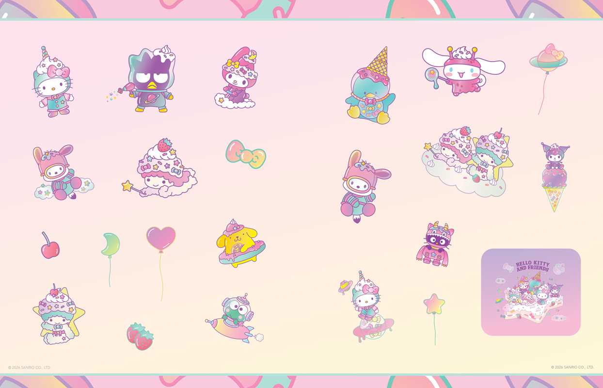 Hello Kitty and Friends Stickers by Editors of Thunder Bay Press