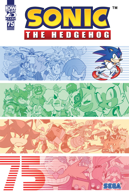 Sonic The Hedgehog #75 1:25 Variant (Yardley) (NM)