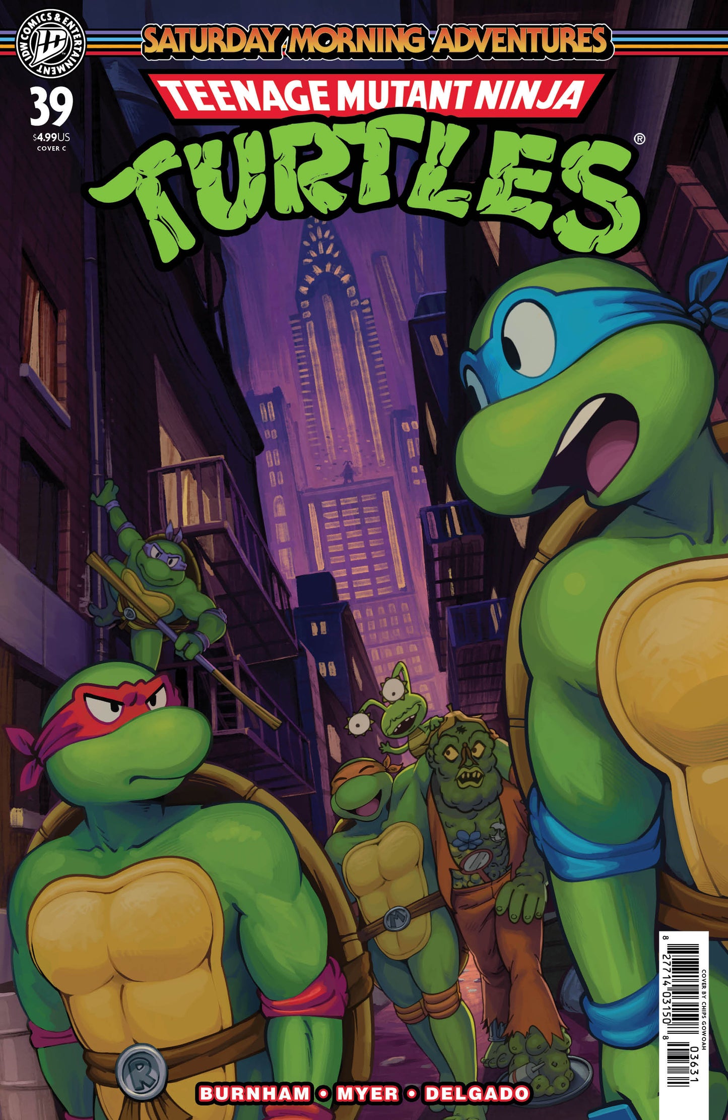 Teenage Mutant Ninja Turtles: Saturday Morning Adventures #39 Variant C (Go Woah) (NM)