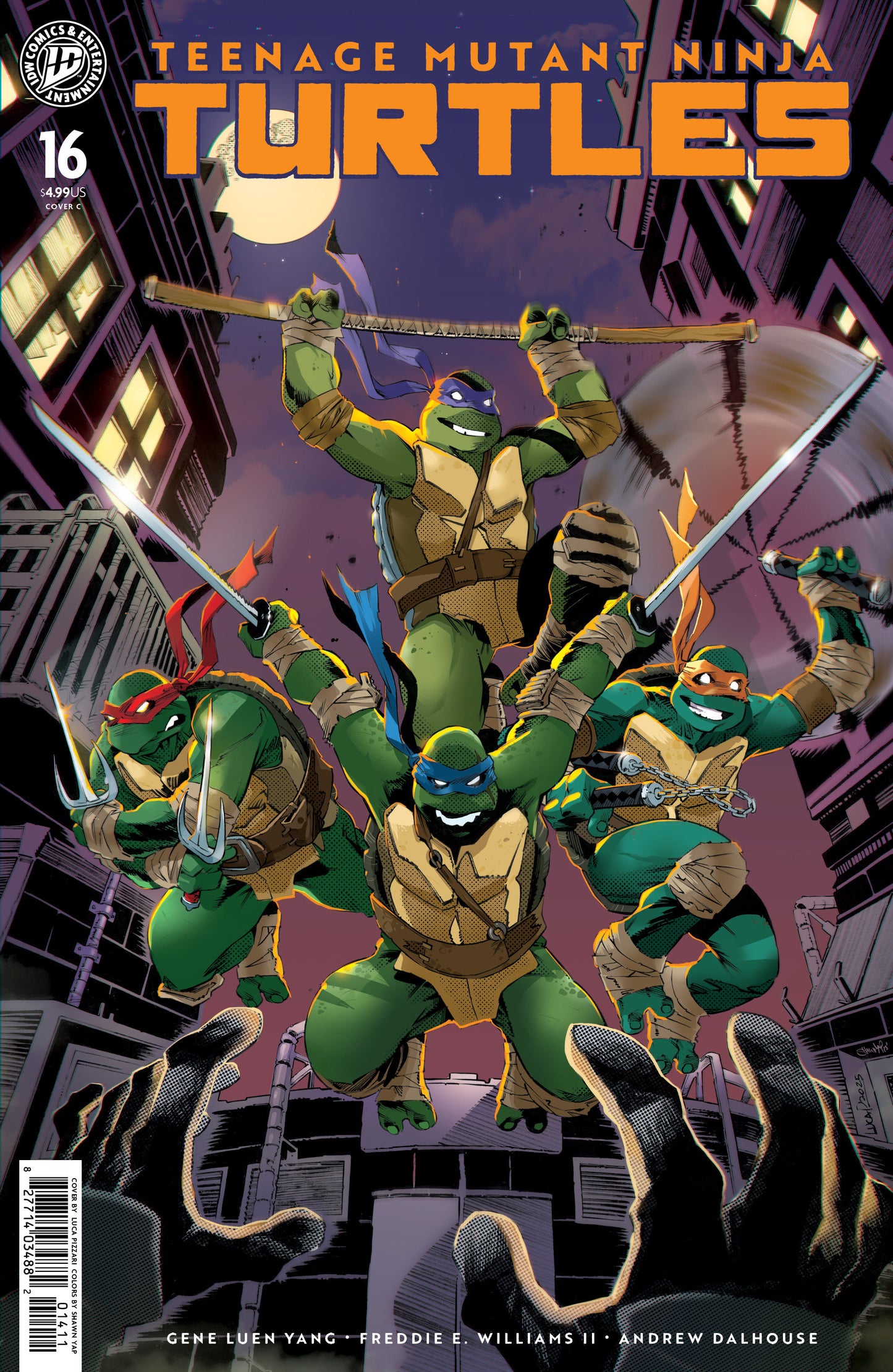 Teenage Mutant Ninja Turtles #16 Variant C (Pizzari) (NM)