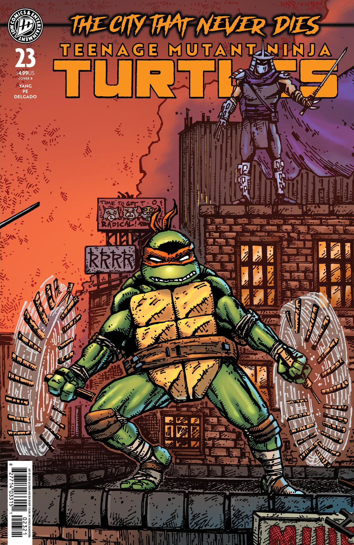 Teenage Mutant Ninja Turtles #23 Variant B (Eastman & Bishop) (NM)