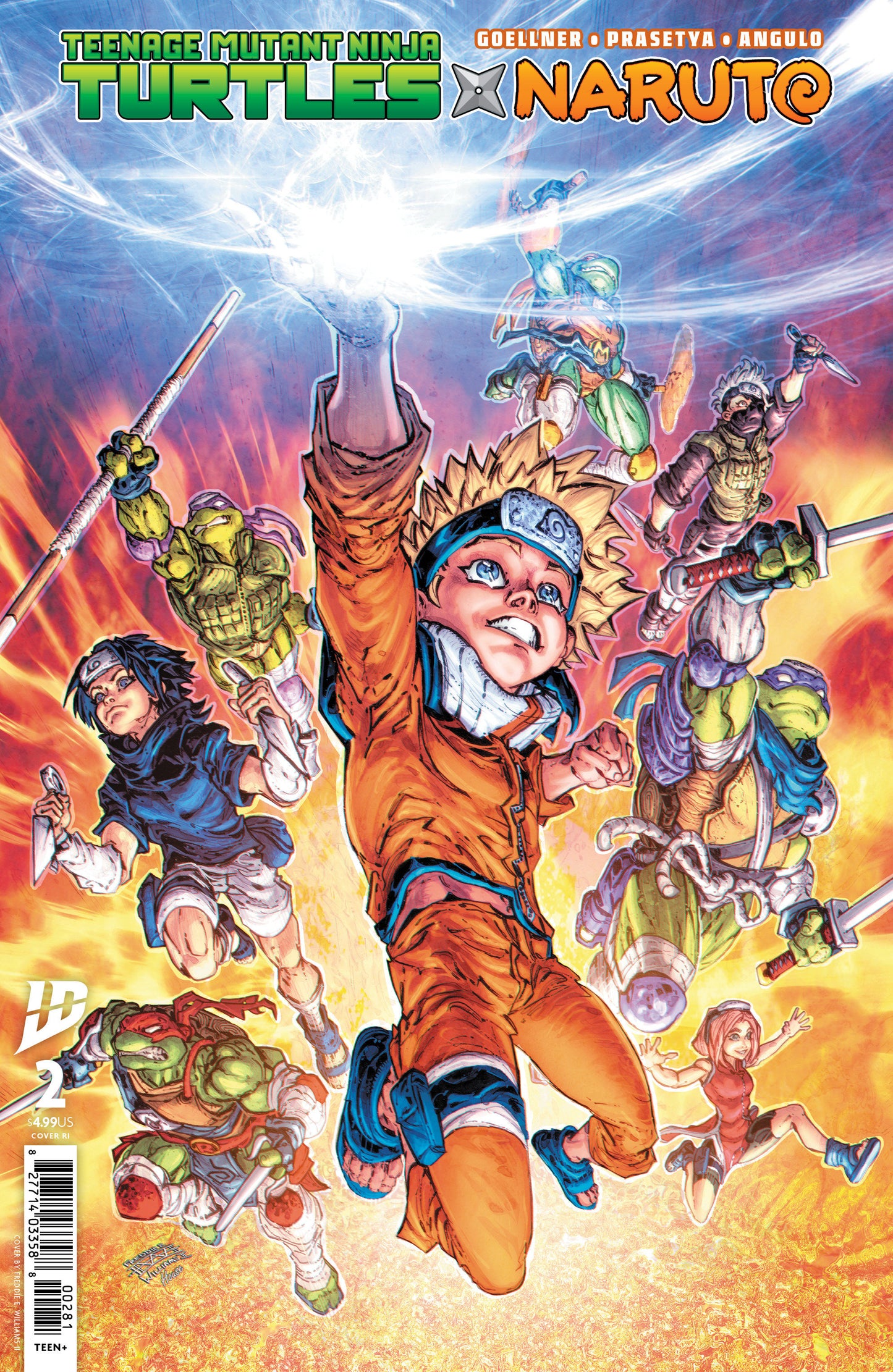 Teenage Mutant Ninja Turtles X Naruto #2 1:100 Variant (Williams II) (NM)