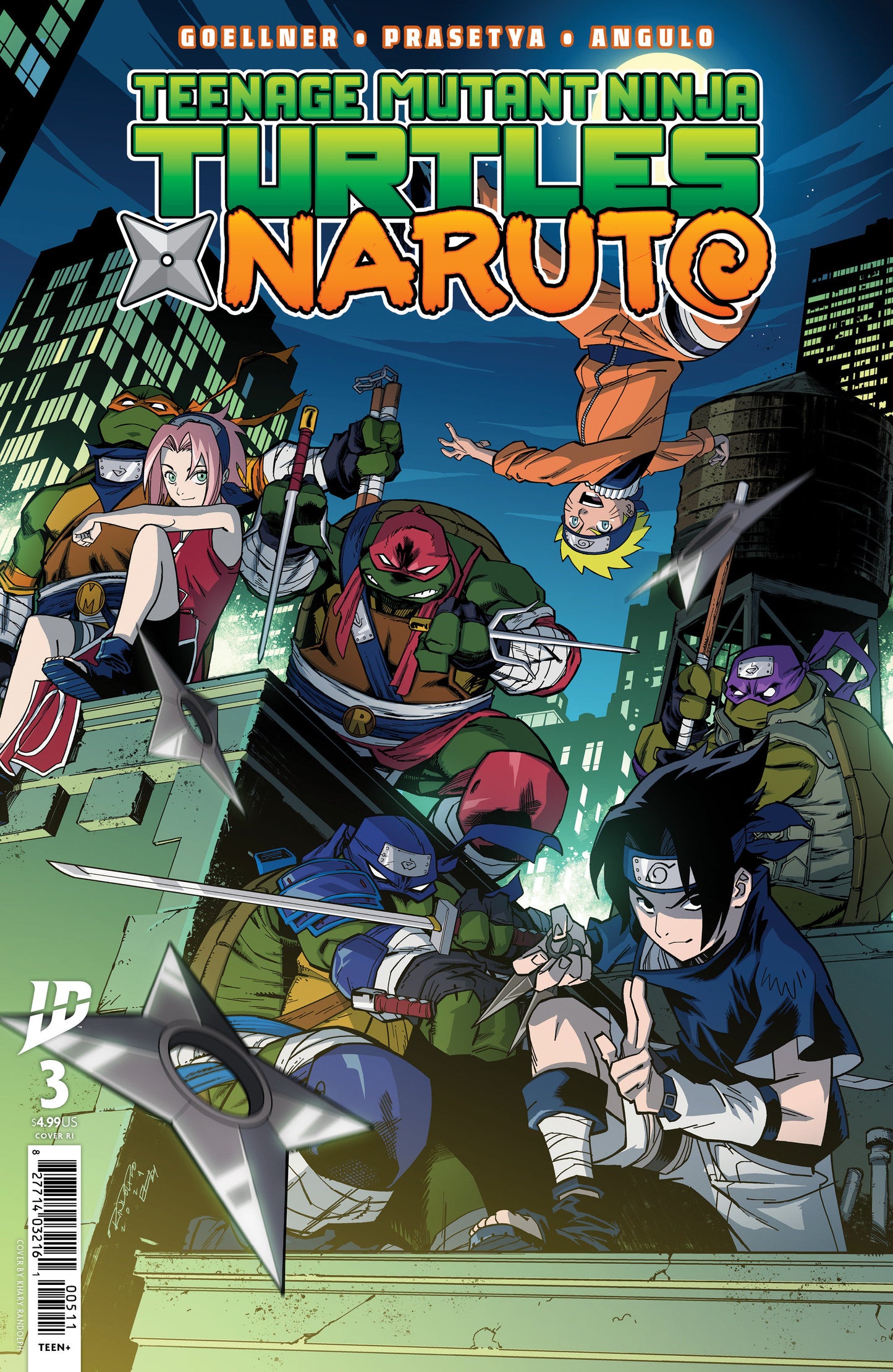 Teenage Mutant Ninja Turtles X Naruto #3 1:50 Variant (Randolph) (NM)