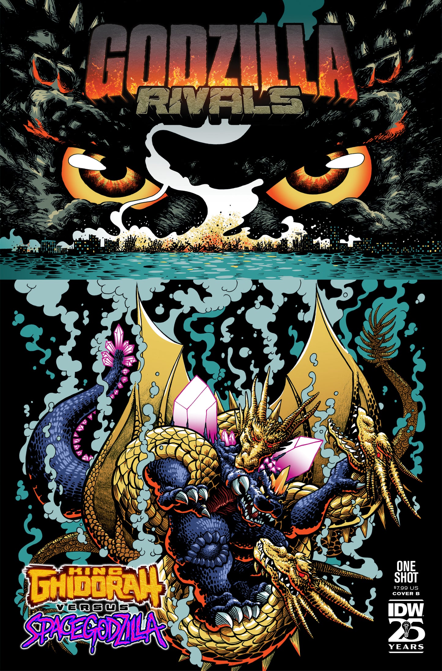 Godzilla Rivals: King Ghidorah vs. Space Godzilla Variant B (J. Gonzo) (NM)