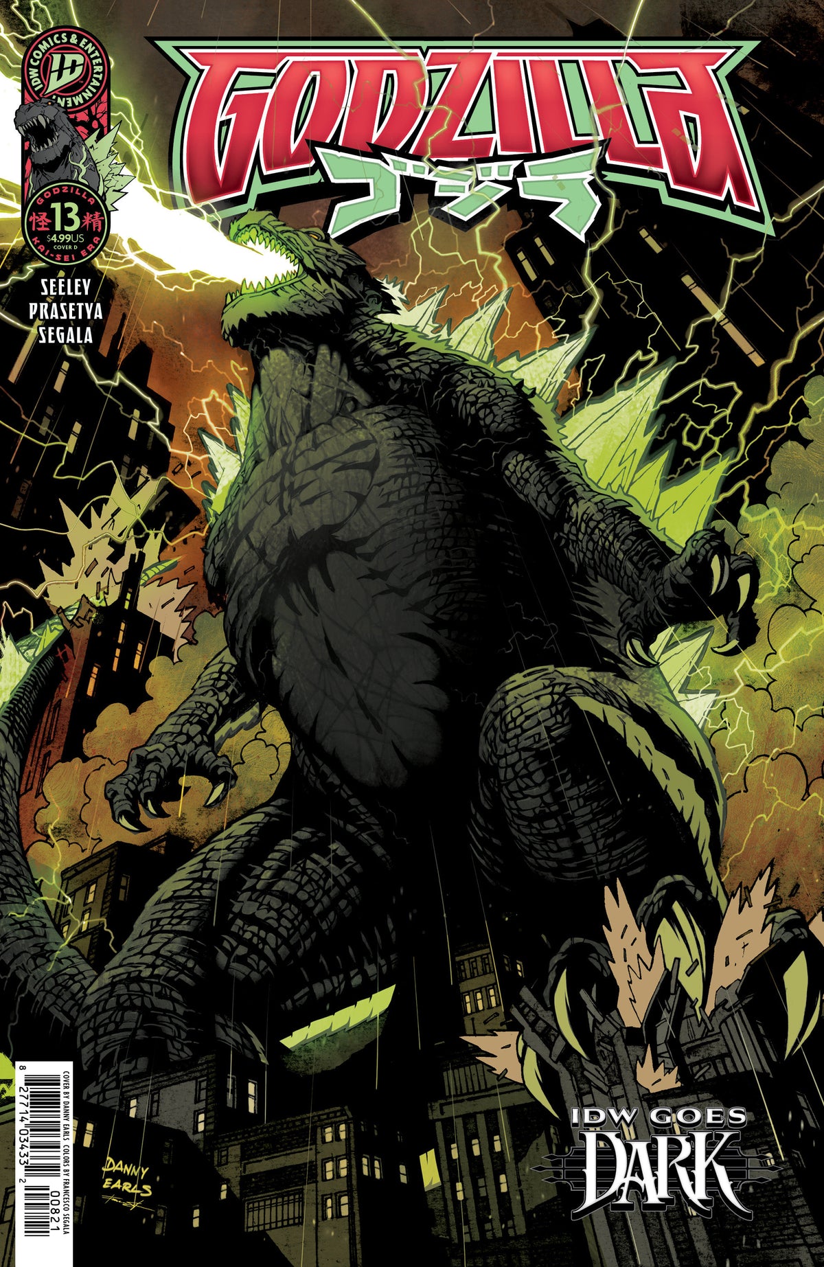 Godzilla [Kai Sei Era] #13 Variant D (Earls Idw Goes Dark Variant) (NM)