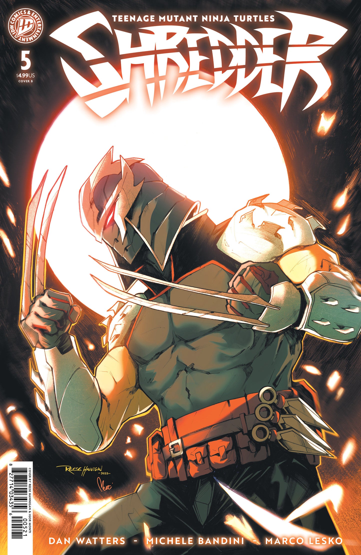 Teenage Mutant Ninja Turtles: Shredder #5 Variant B (Hannigan) (NM)