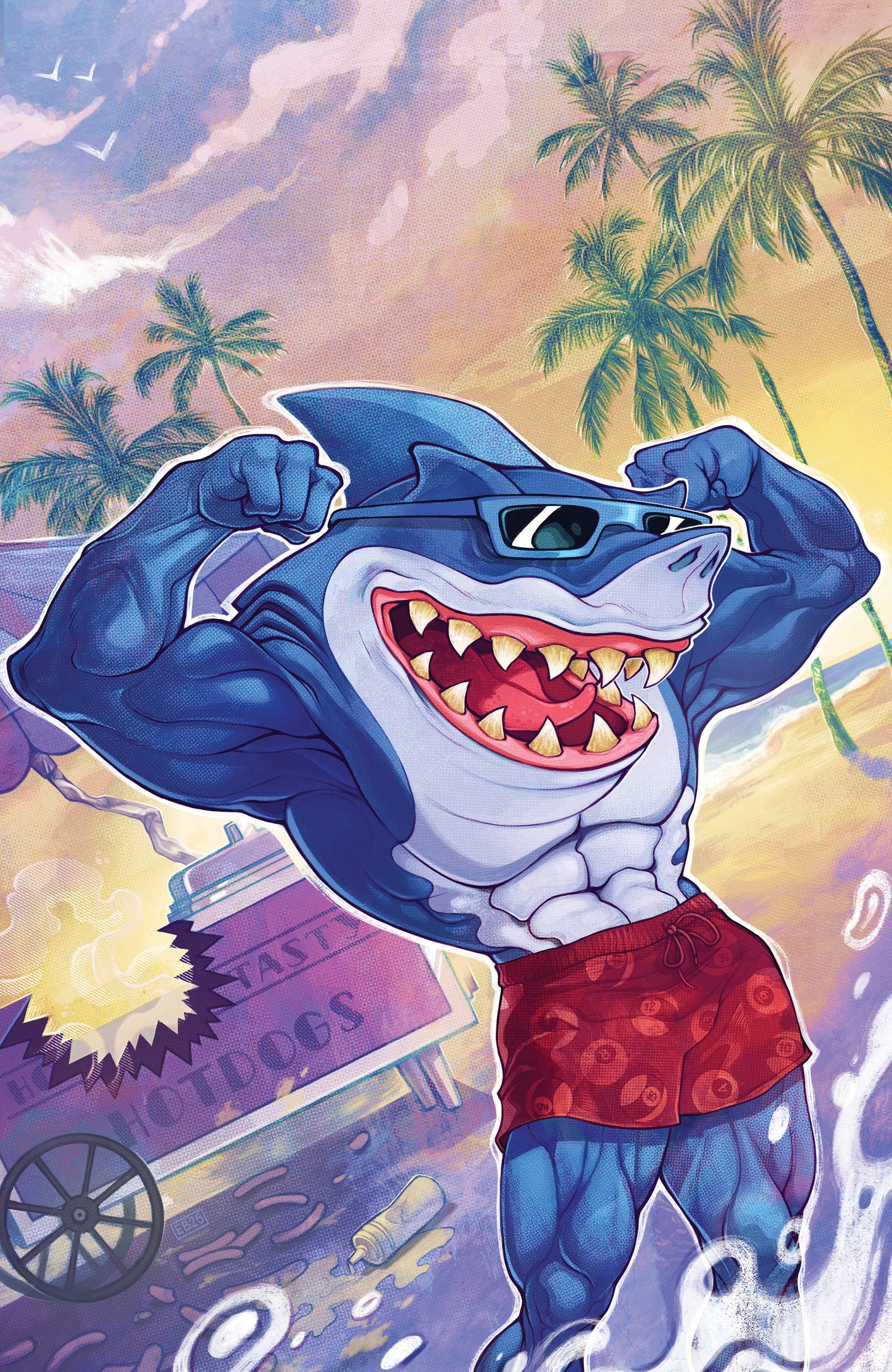 Street Sharks #1 Variant Ri 1:10 Variant (Beals Full Art) (NM)
