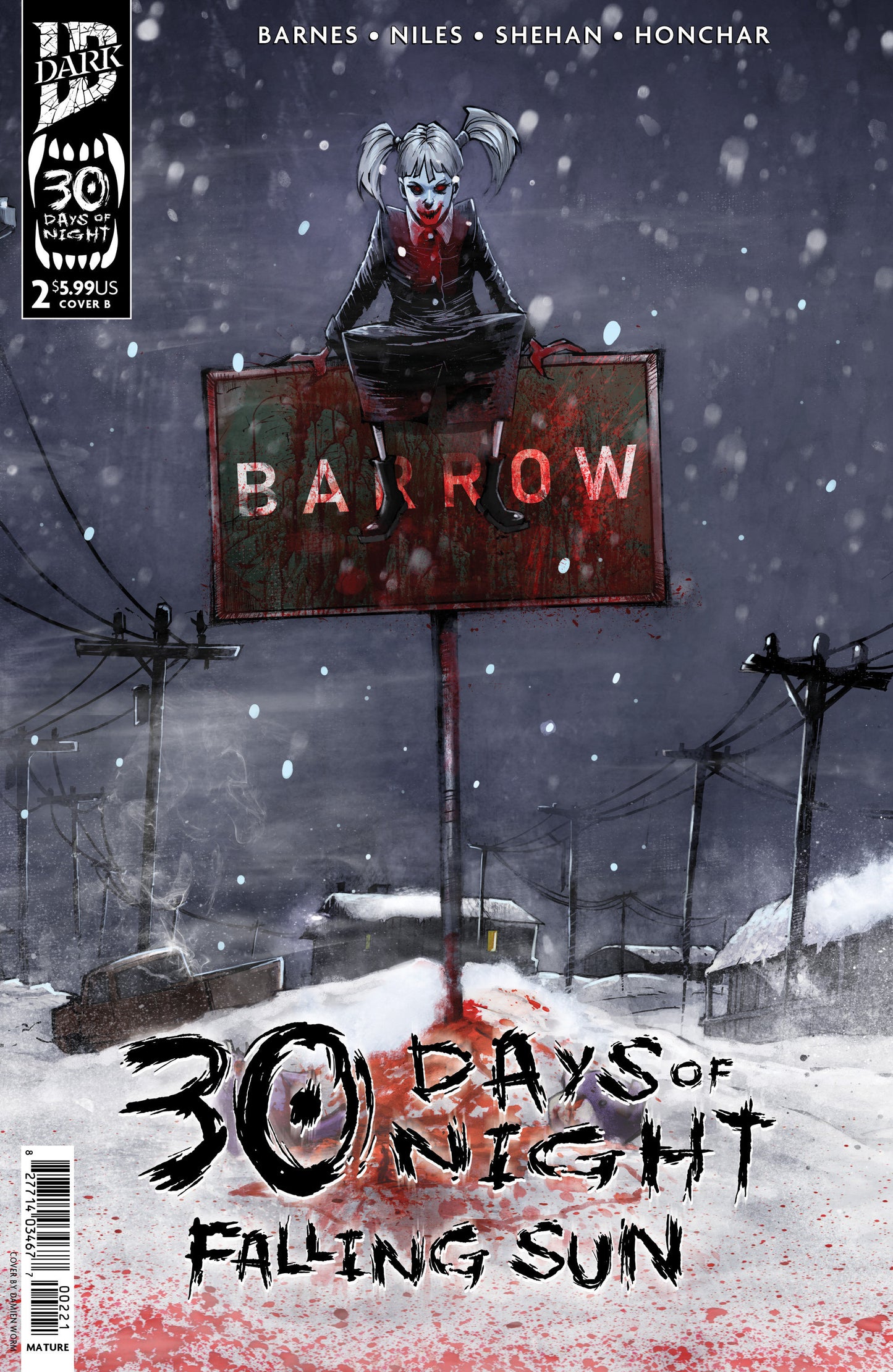 30 Days Of Night: Falling Sun #2 Variant B (Damien Worm) (NM)