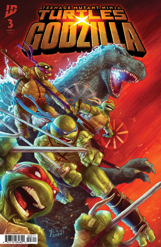 Teenage Mutant Ninja Turtles X Godzilla #3 Cover A (Pe) (NM)