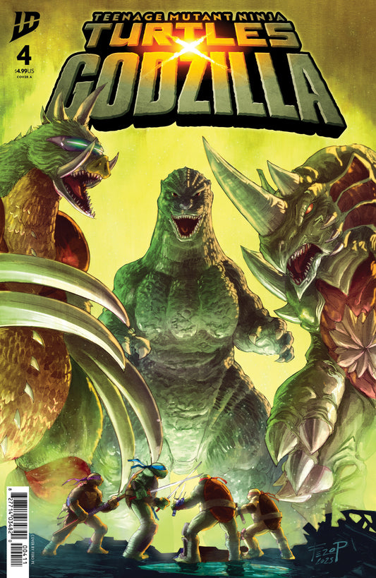 Teenage Mutant Ninja Turtles X Godzilla #4 Cover A (Pe) (NM)