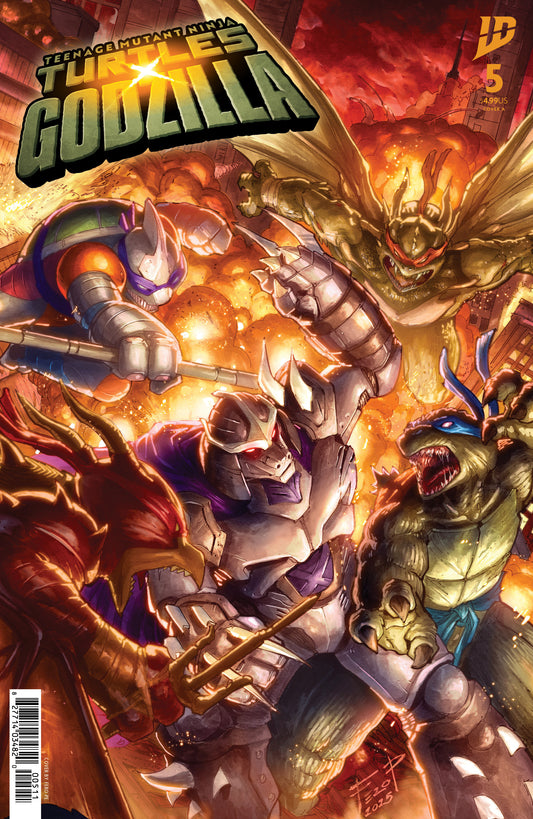 Teenage Mutant Ninja Turtles X Godzilla #5 Cover A (Pe) (NM)