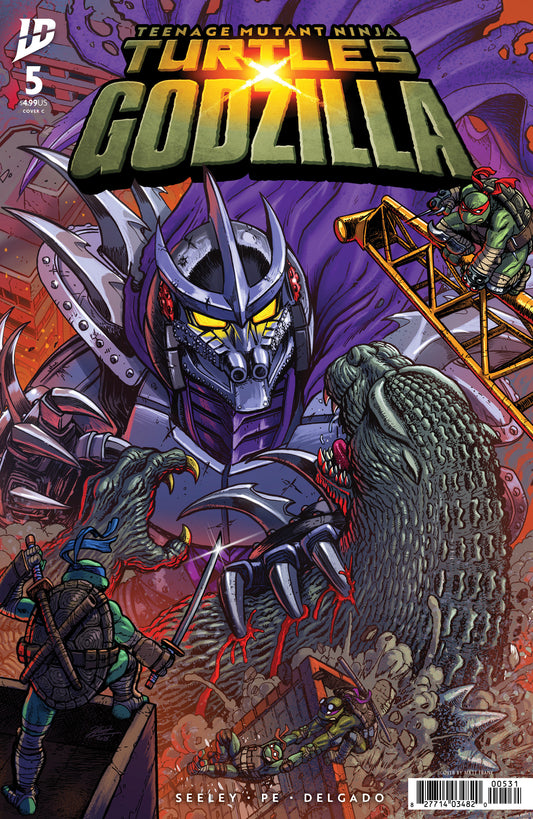 Teenage Mutant Ninja Turtles X Godzilla #5 Variant C (Frank) (NM)