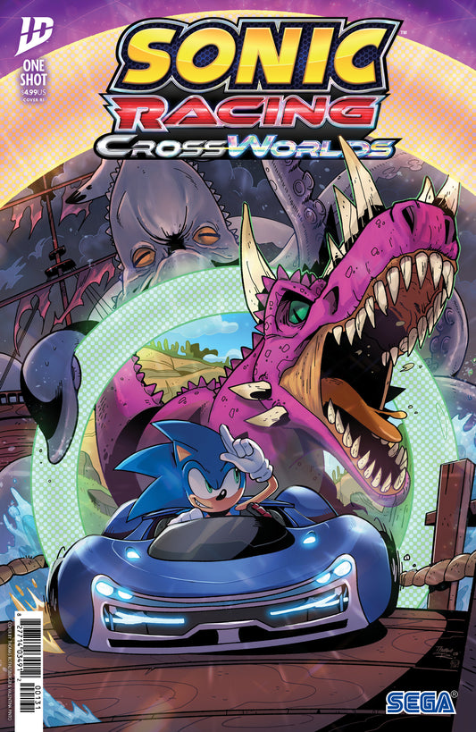 Sonic The Hedgehog: Sonic Racing Cross Worlds 1:10 Variant (Rothlisberger) (NM)