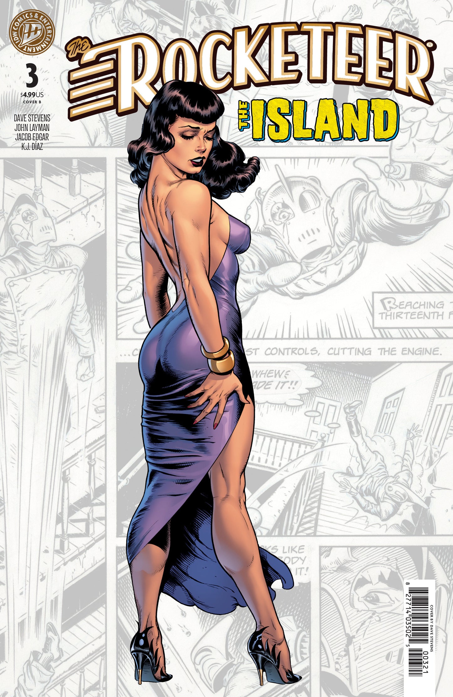 The Rocketeer: The Island #3 Variant B (Stevens) (NM)