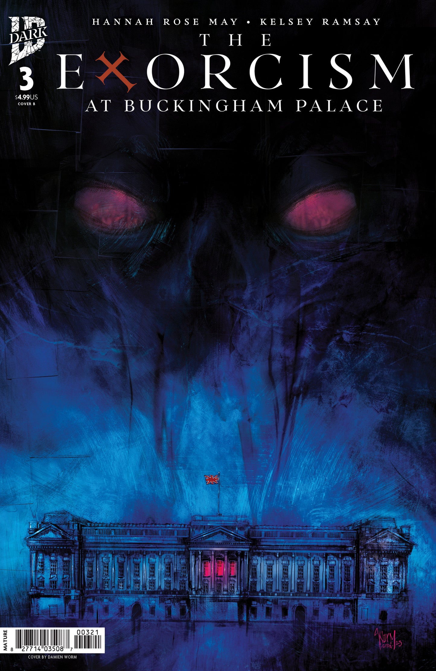 The Exorcism At Buckingham Palace #3 Variant B (Damien Worm) (NM)