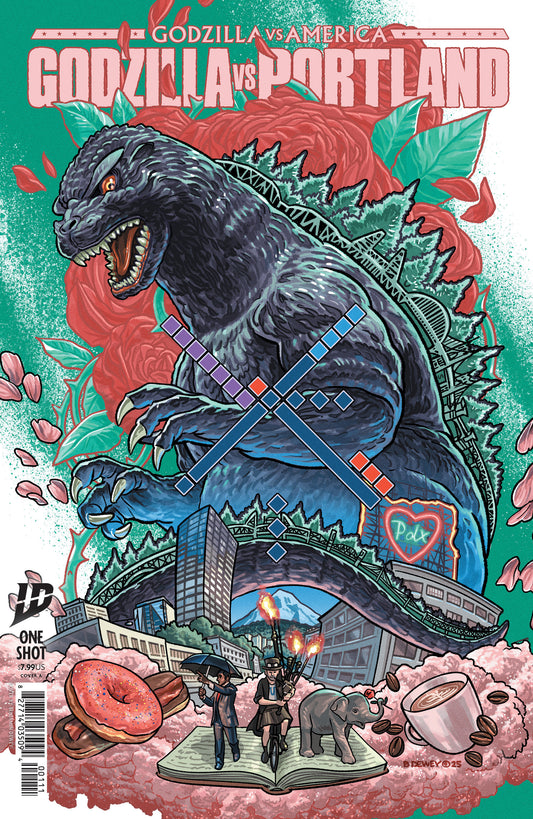 Godzilla vs. America: Portland Cover A (Dewey) (NM)