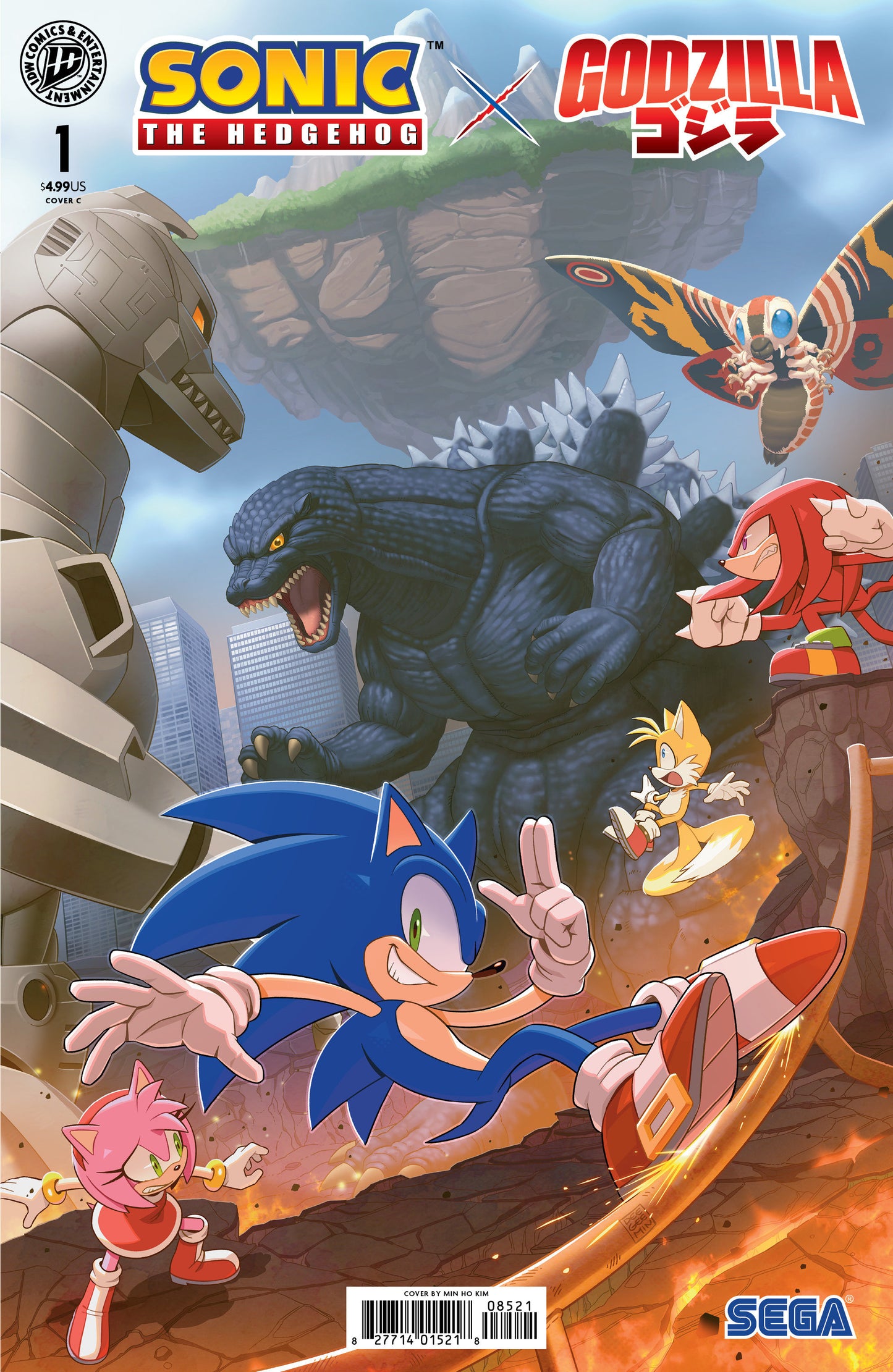 Sonic The Hedgehog X Godzilla #1 Variant C (Kim) (NM)