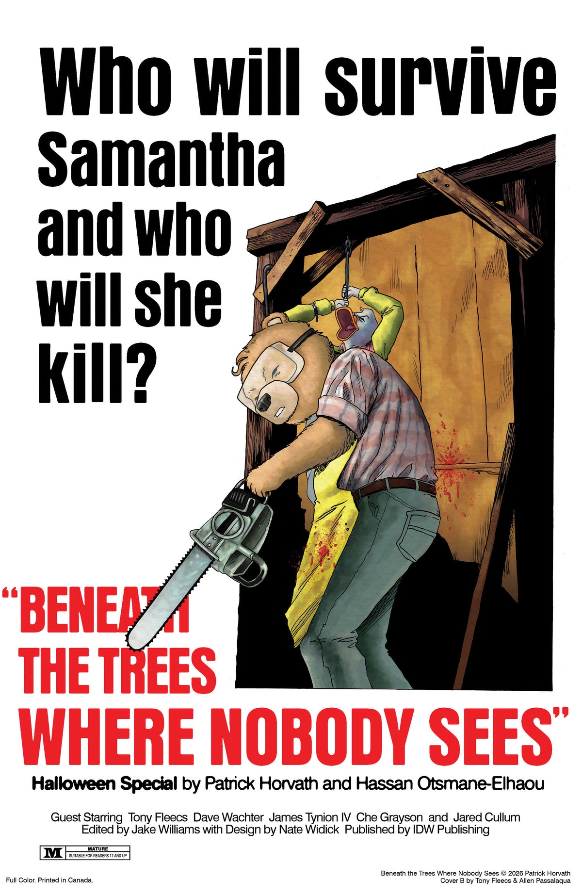 Beneath The Trees Where Nobody Sees Halloween Special Variant B (Fleecs Movie Homage Cover) (NM)