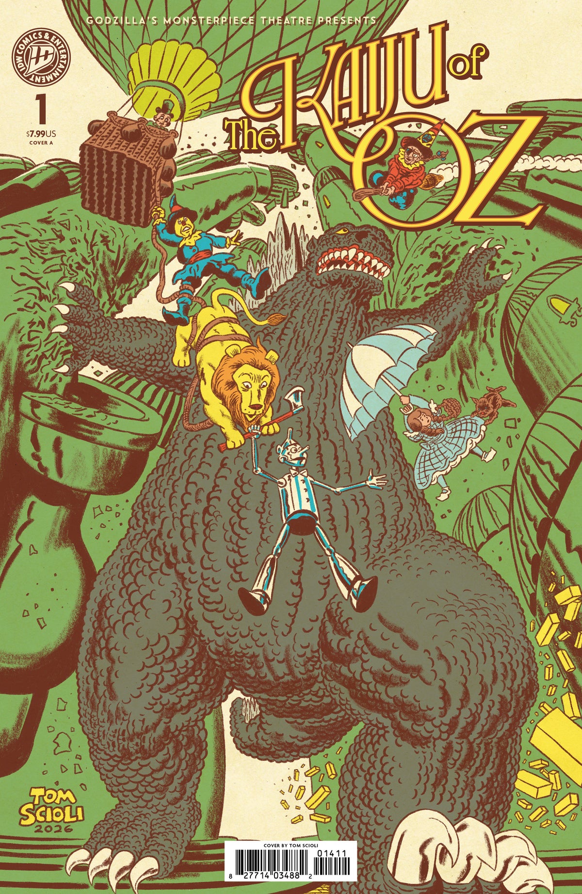 Godzilla’s Monsterpiece Theatre Presents: The Kaiju Of Oz Cover A (Scioli) (NM)